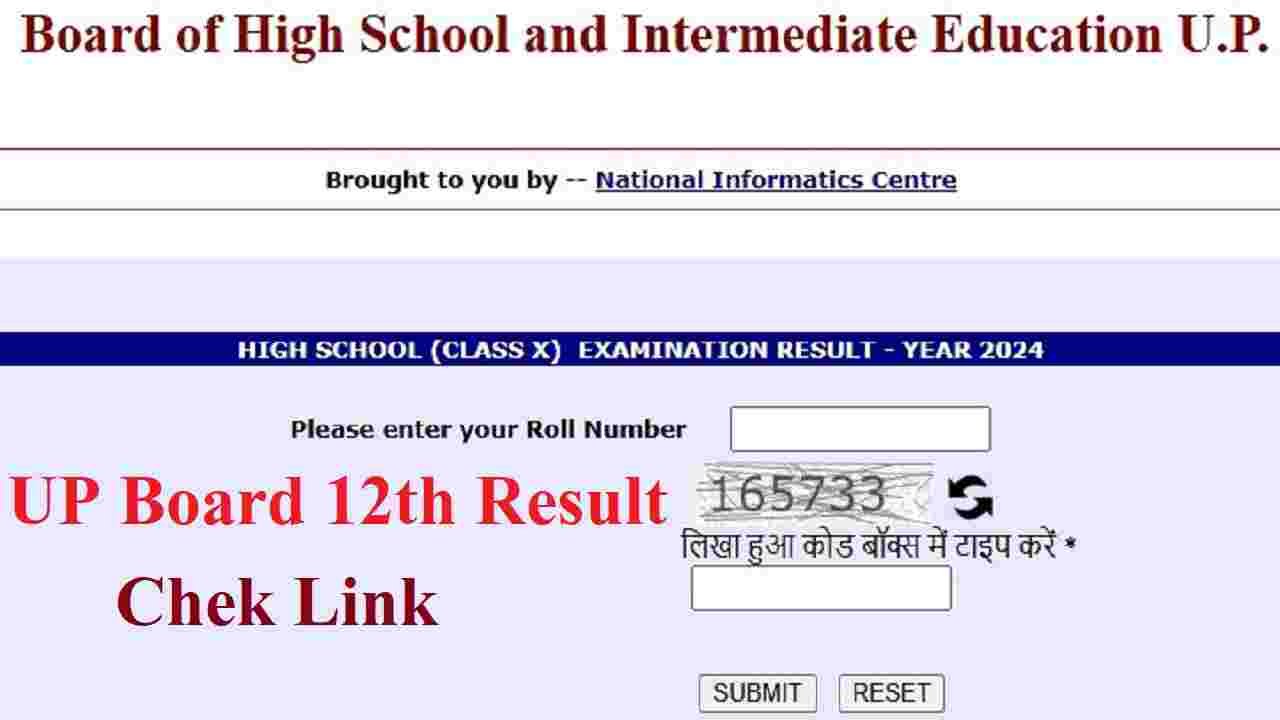 UP Board 12th Result